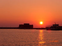 Sunset at Paphos Fort